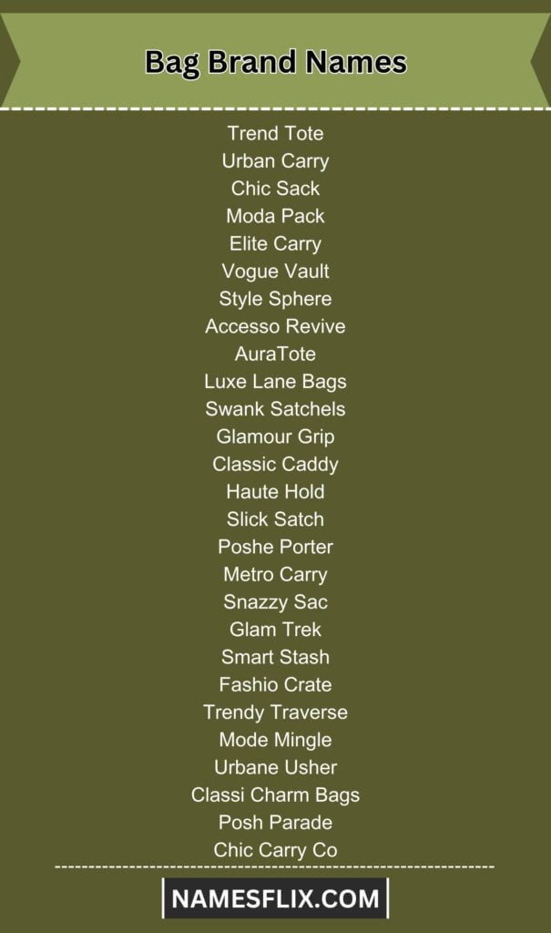 Bag Brand Names