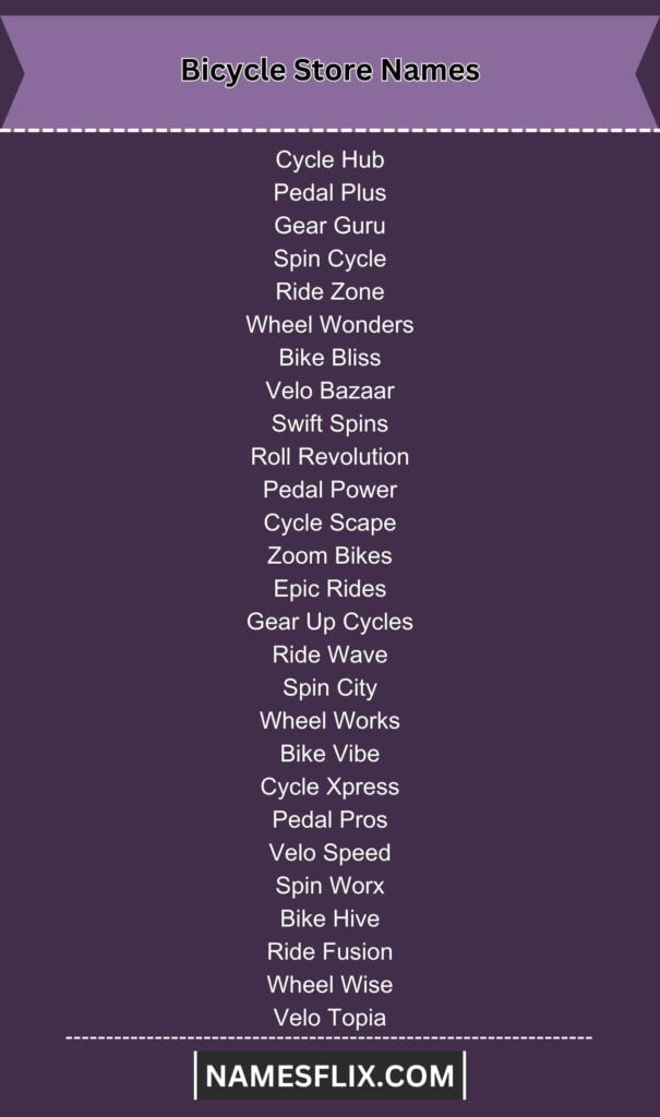 Bicycle Store Names