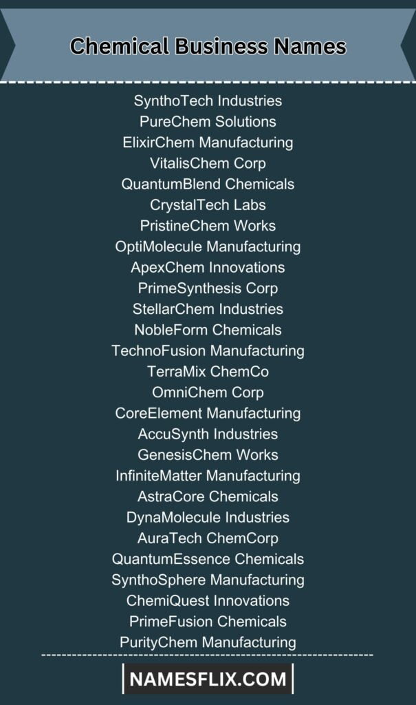 Chemical Business Names