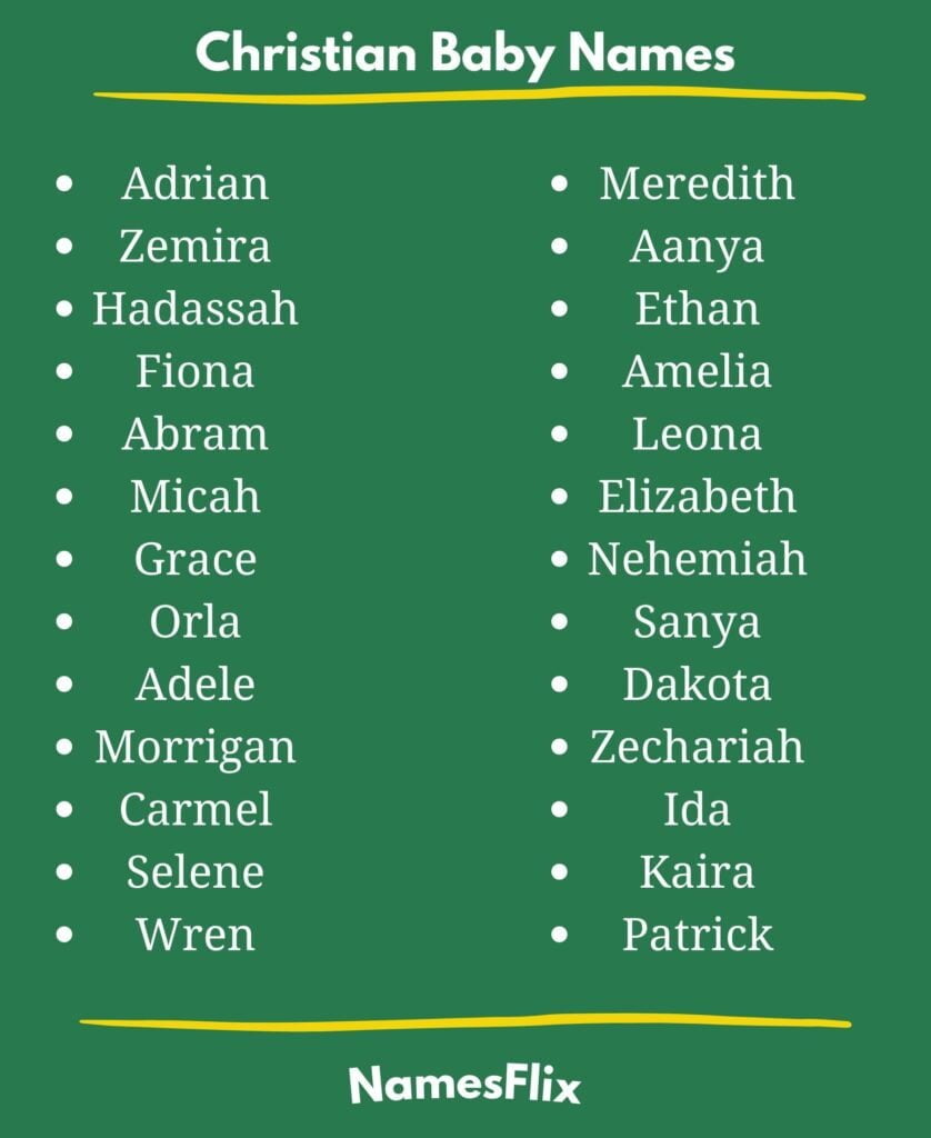 Christian Baby Names