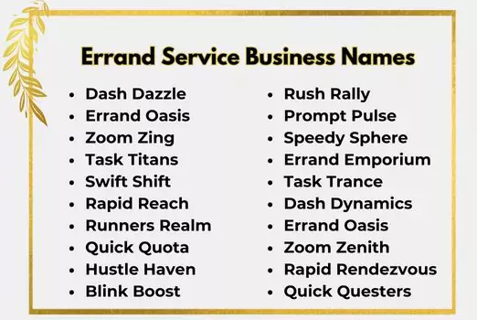 Errand Service Business Names