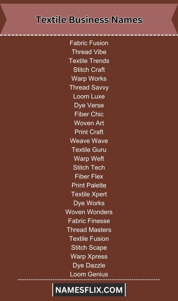Textile Business Names