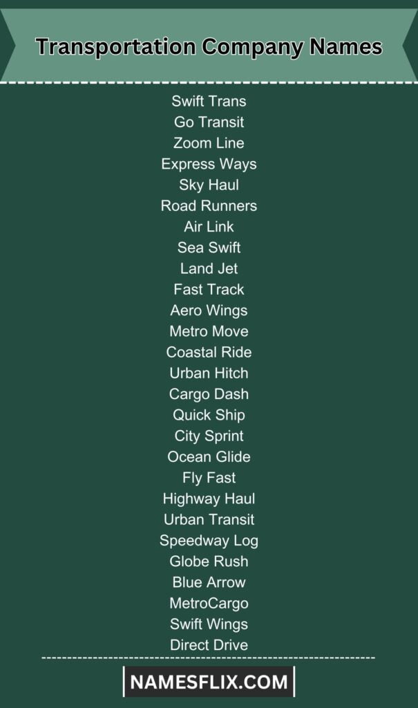 Transportation Company Names