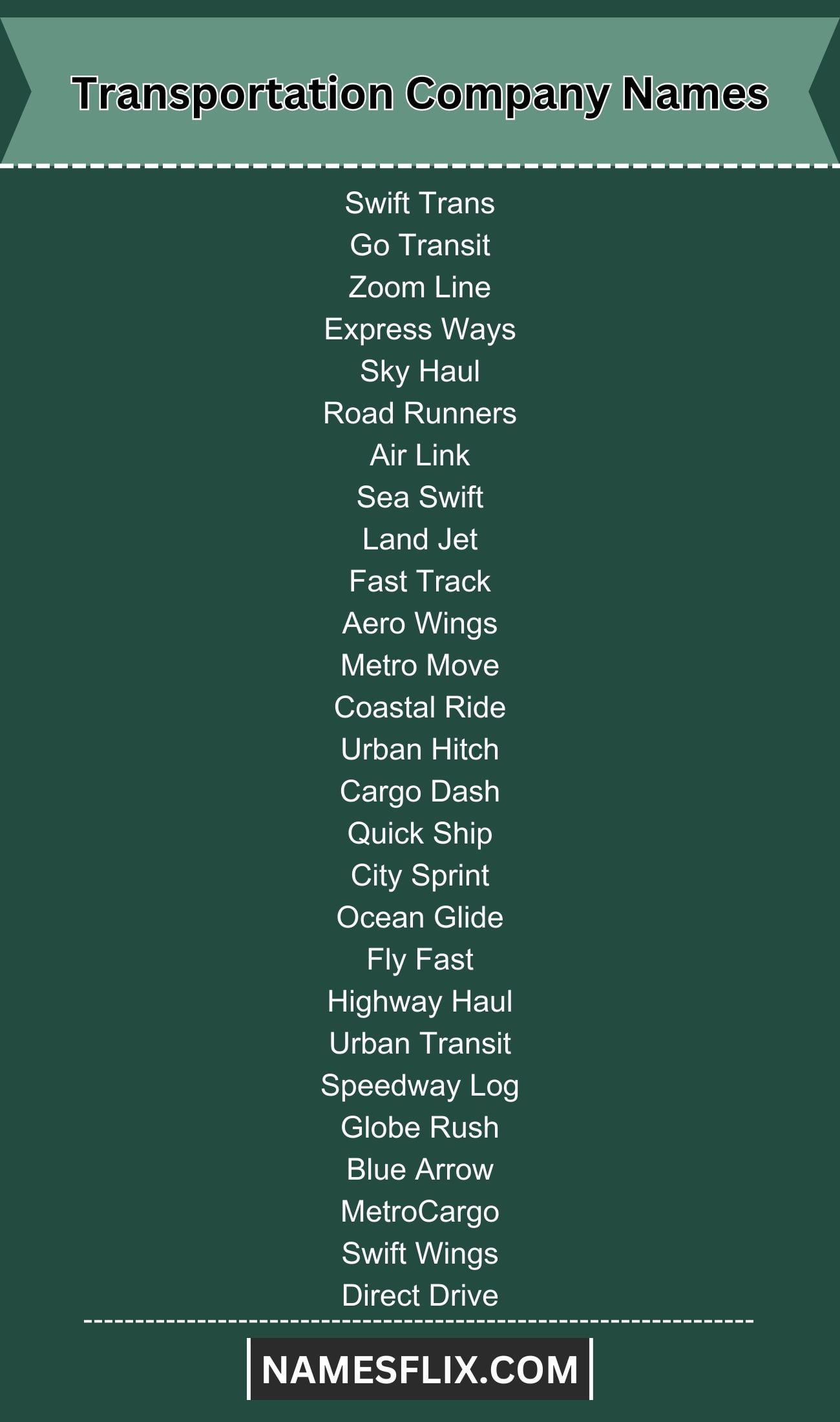 names of transportation services