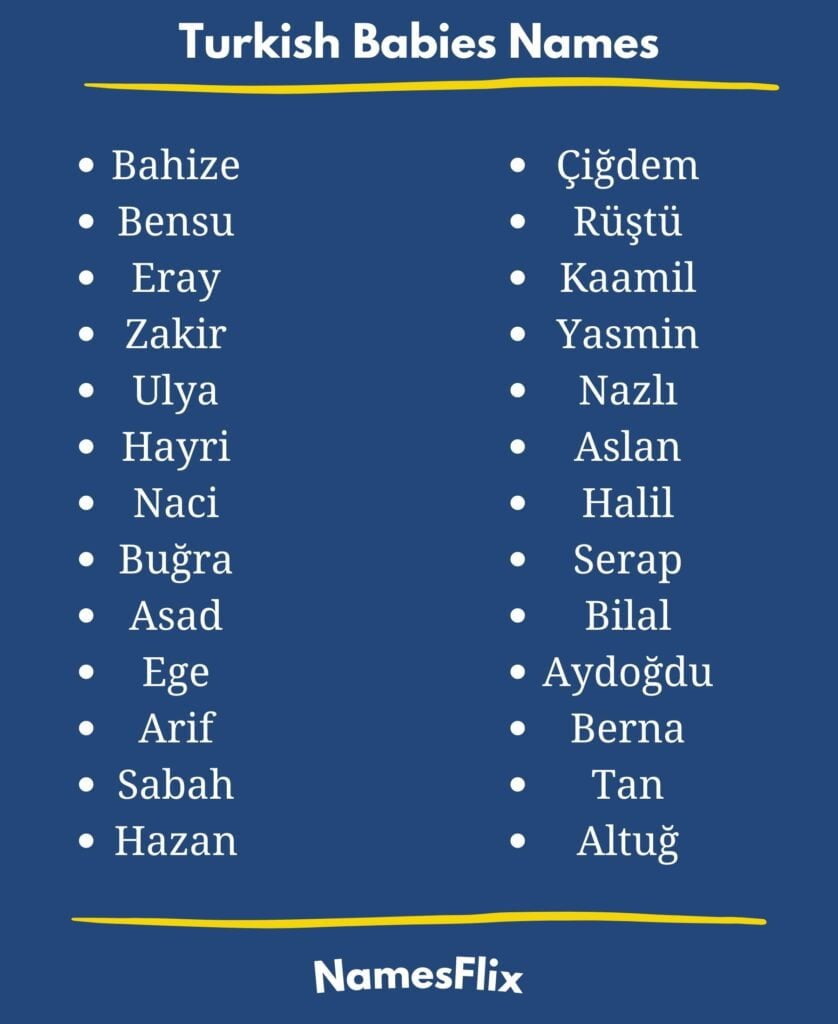Turkish Babies Names