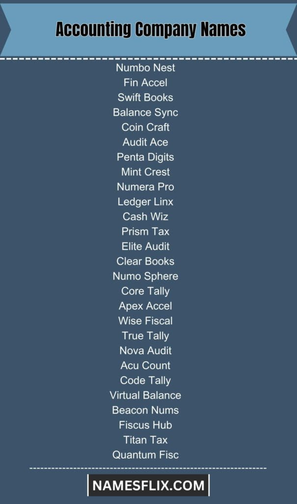 Accounting Company Names