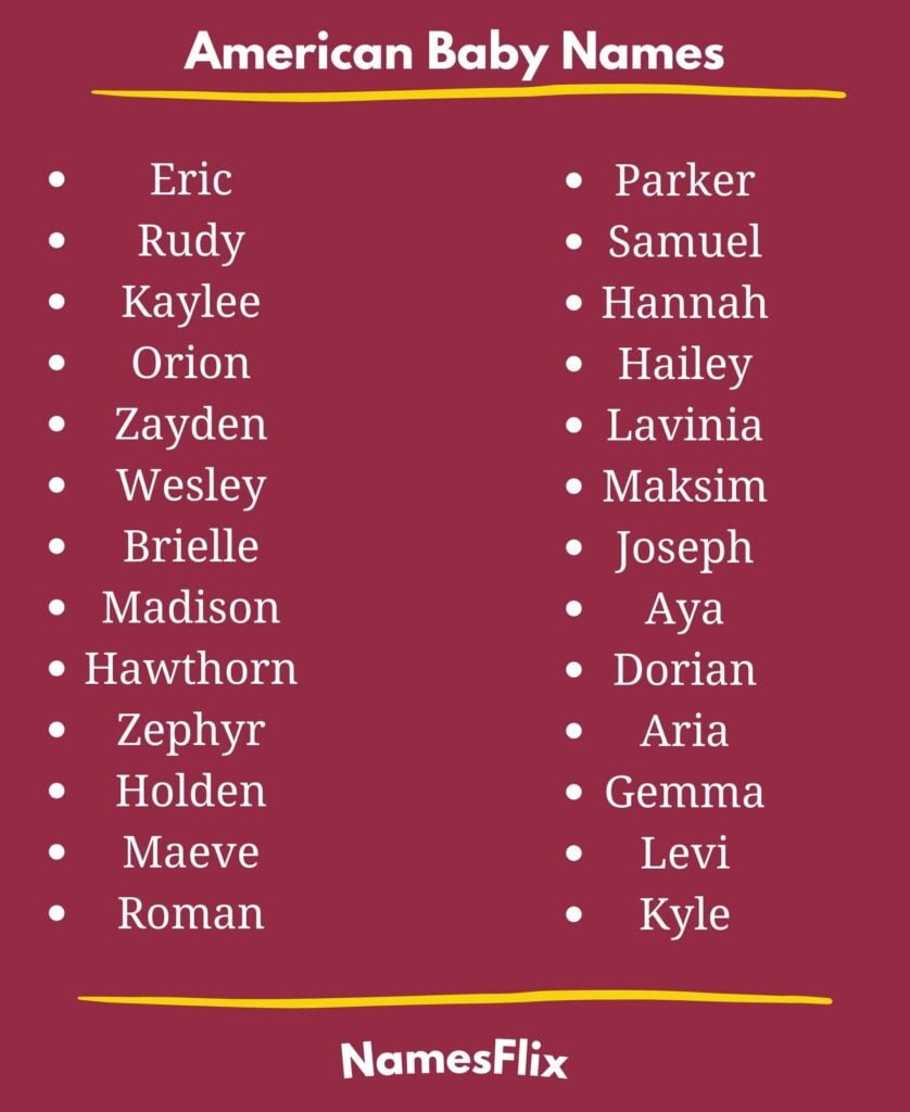 American Baby Names