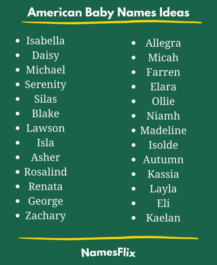American Baby Names Ideas