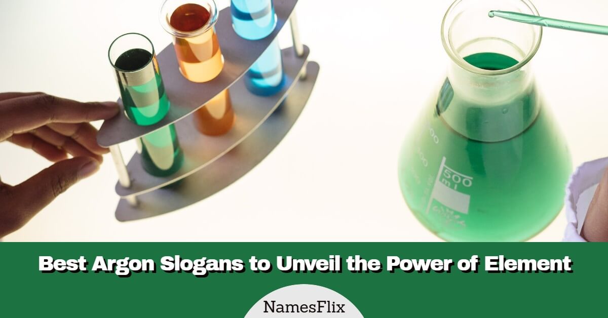 525+ Best Argon Slogans to Unveil the Power of Element