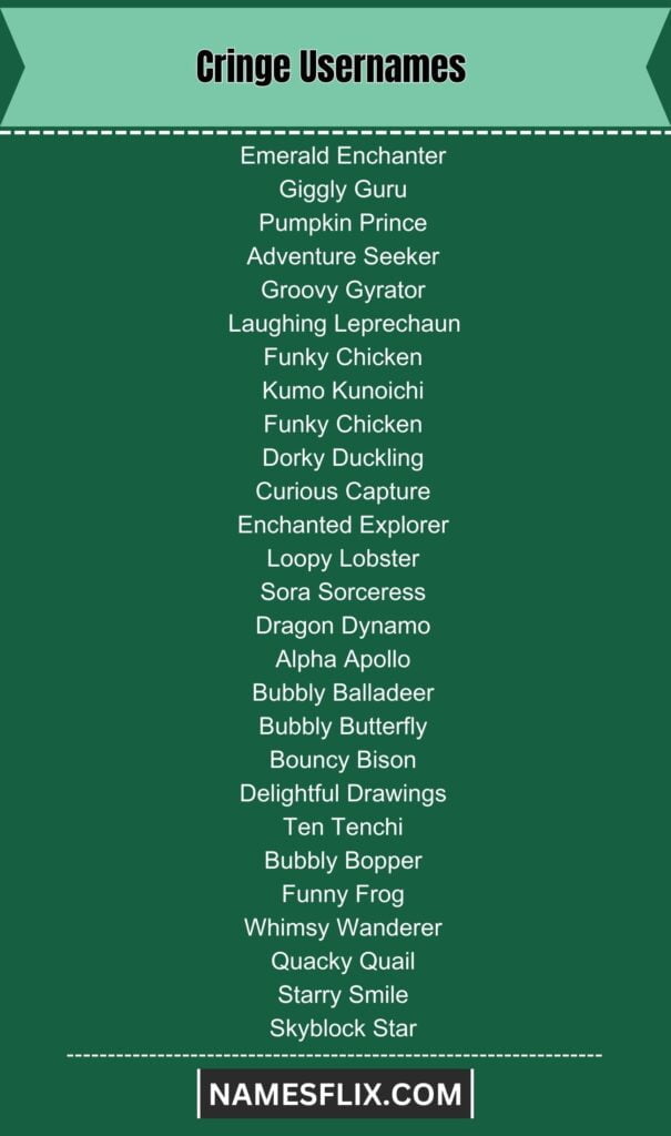 Cringe Usernames
