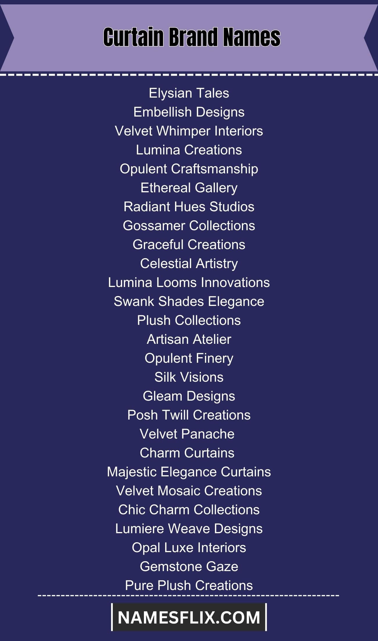 1300+ Curtain Brand Names That Define Your Texture