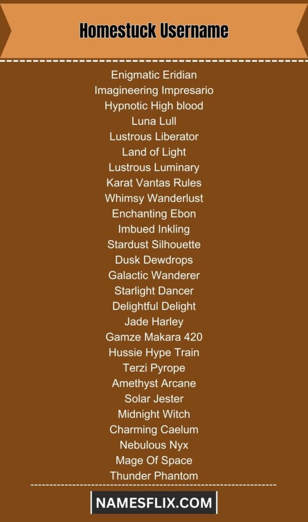 Homestuck Username