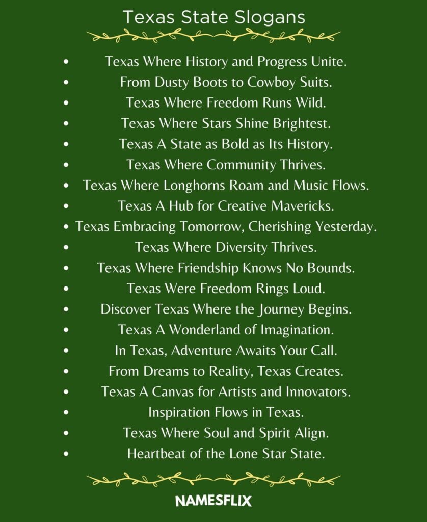 Texas State Slogans