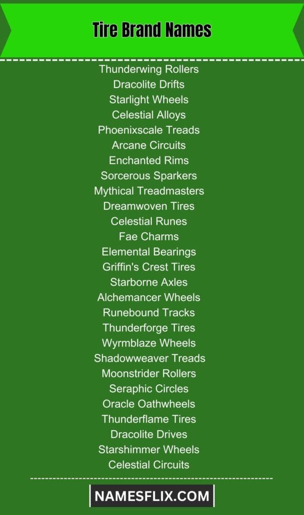 Tire Brand Names