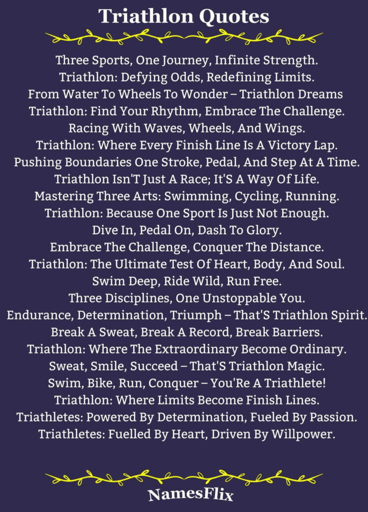 Triathlon Quotes