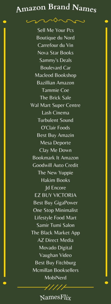 Amazon Brand Names