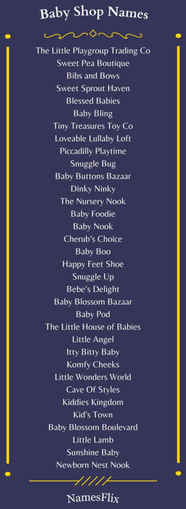 Baby Shop Names