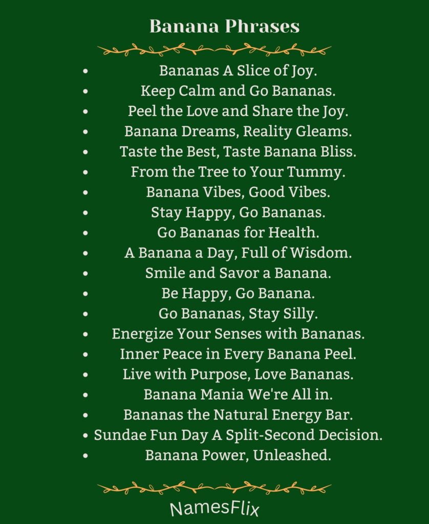 Banana Phrases