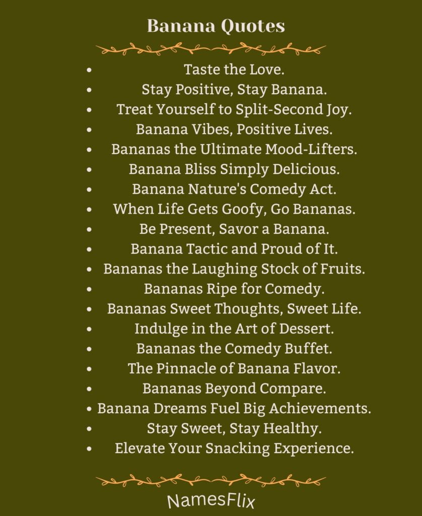 Banana Quotes