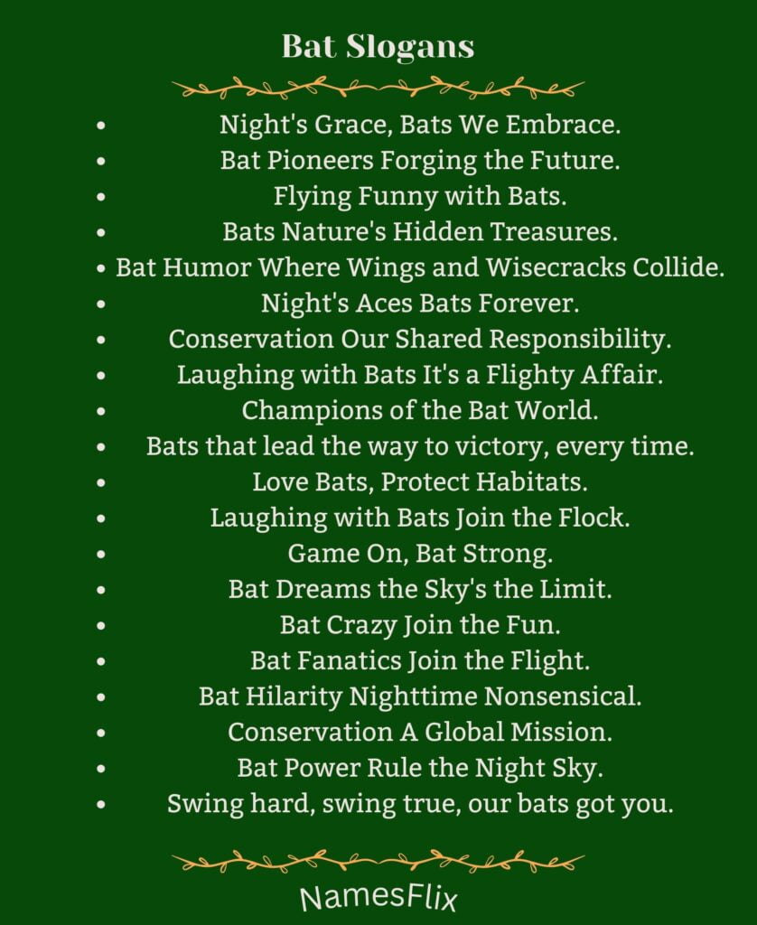 Bat Slogans