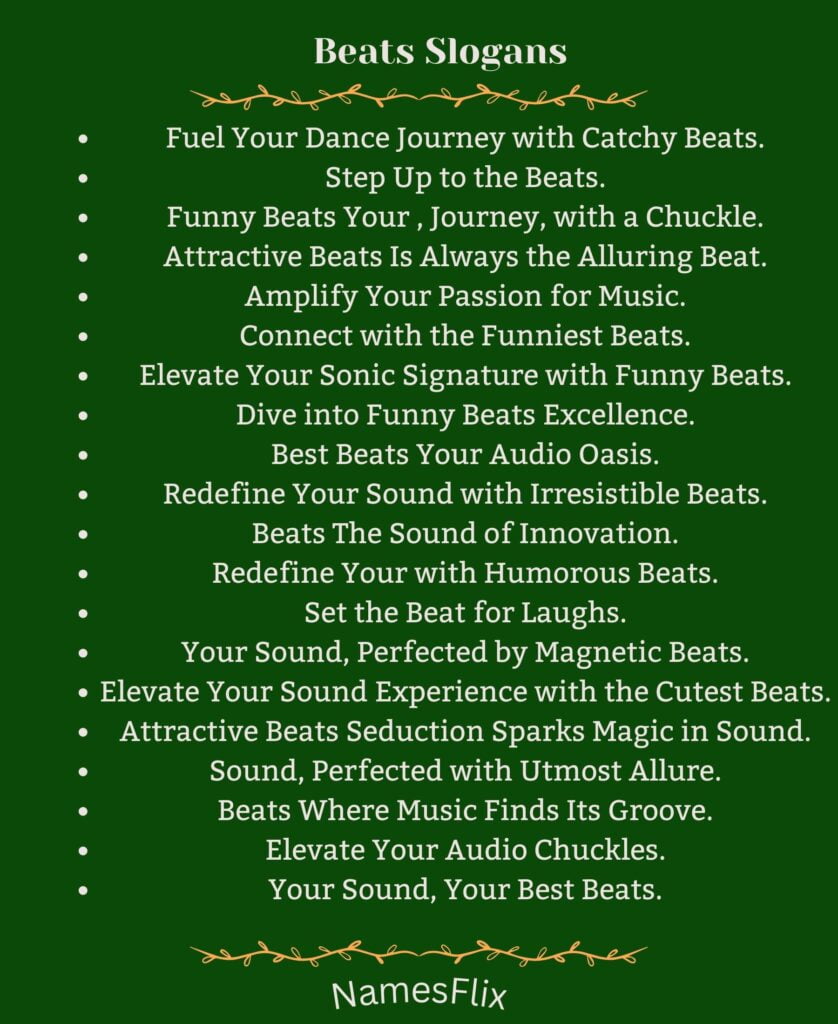 Beats Slogans