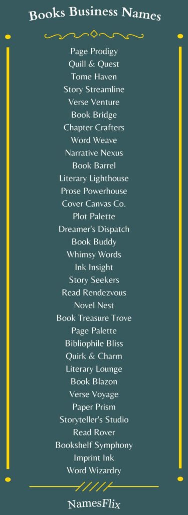 Book Business Names