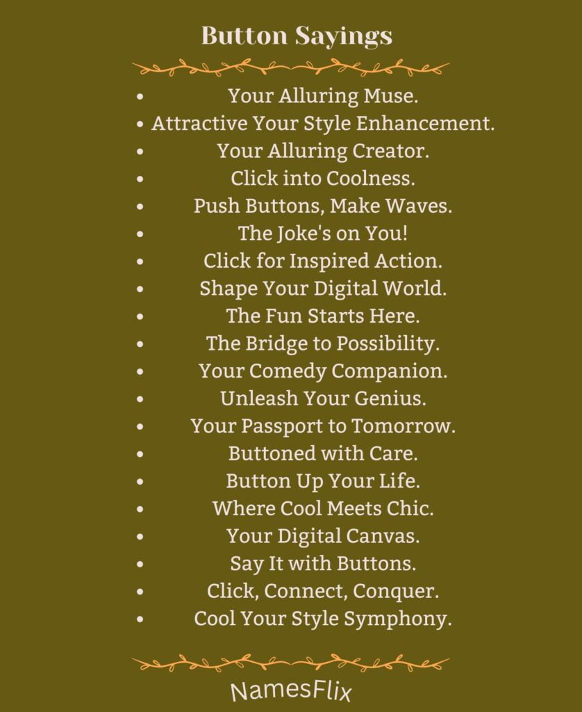 Button Sayings