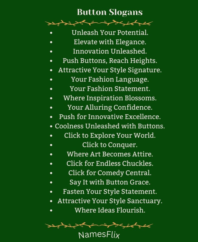 Button Slogans