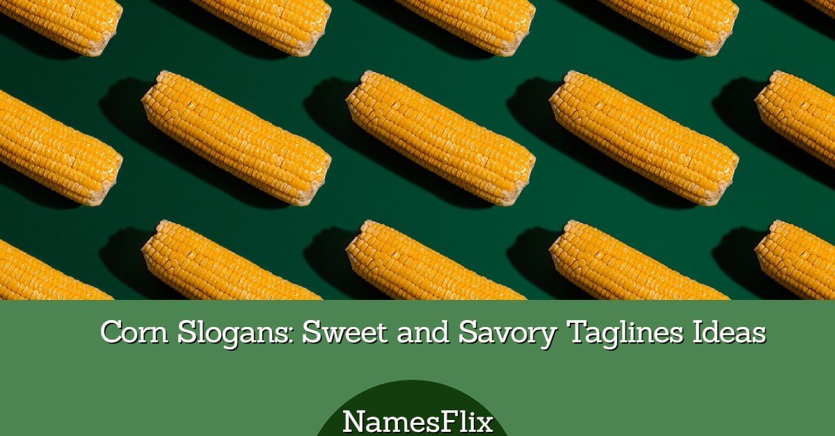 560+ Corn Slogans: Sweet and Savory Taglines Ideas