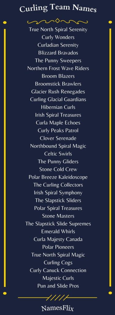 Curling Team Names