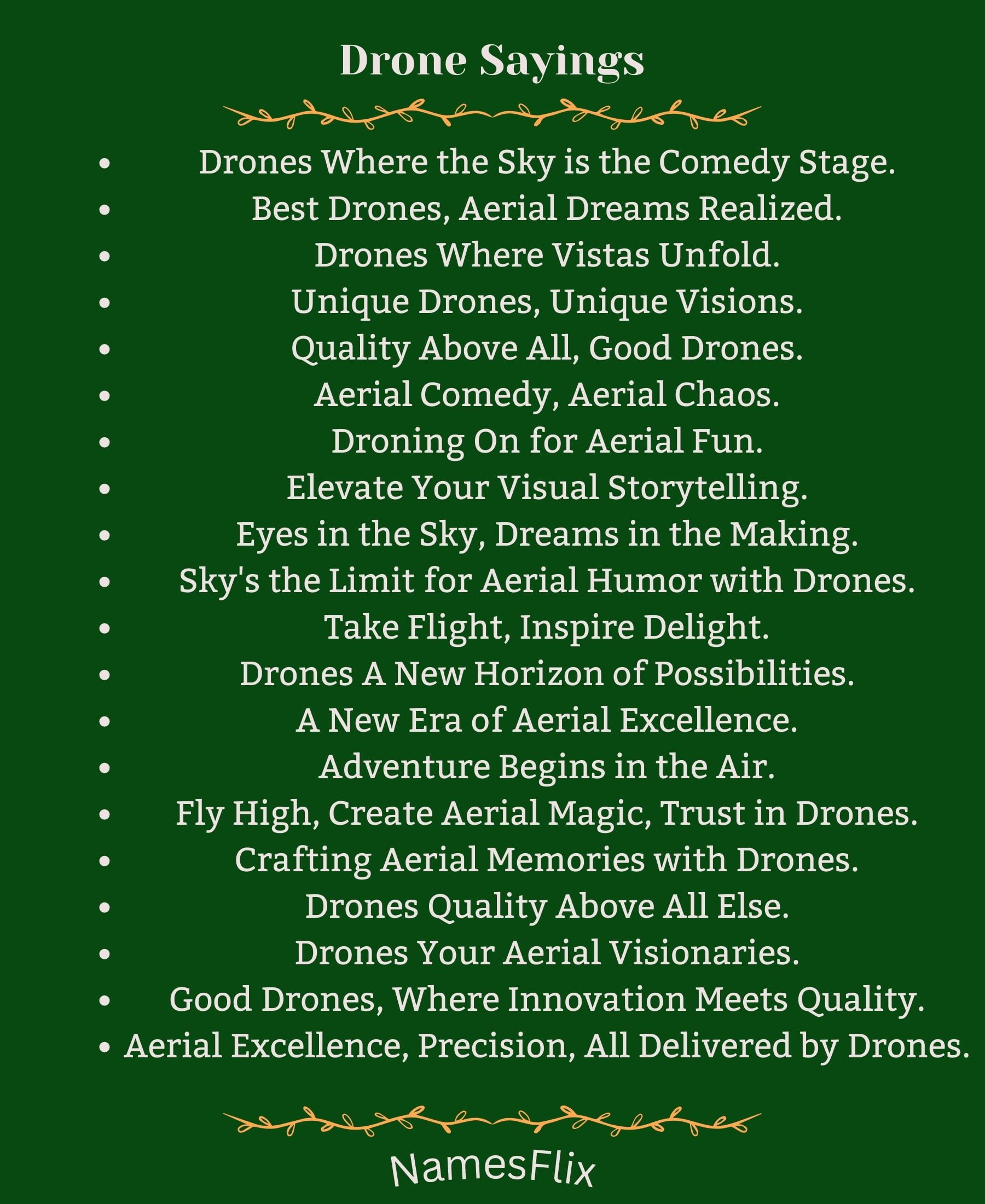 640+ Drone Slogans and Phrases for Navigating the Skies