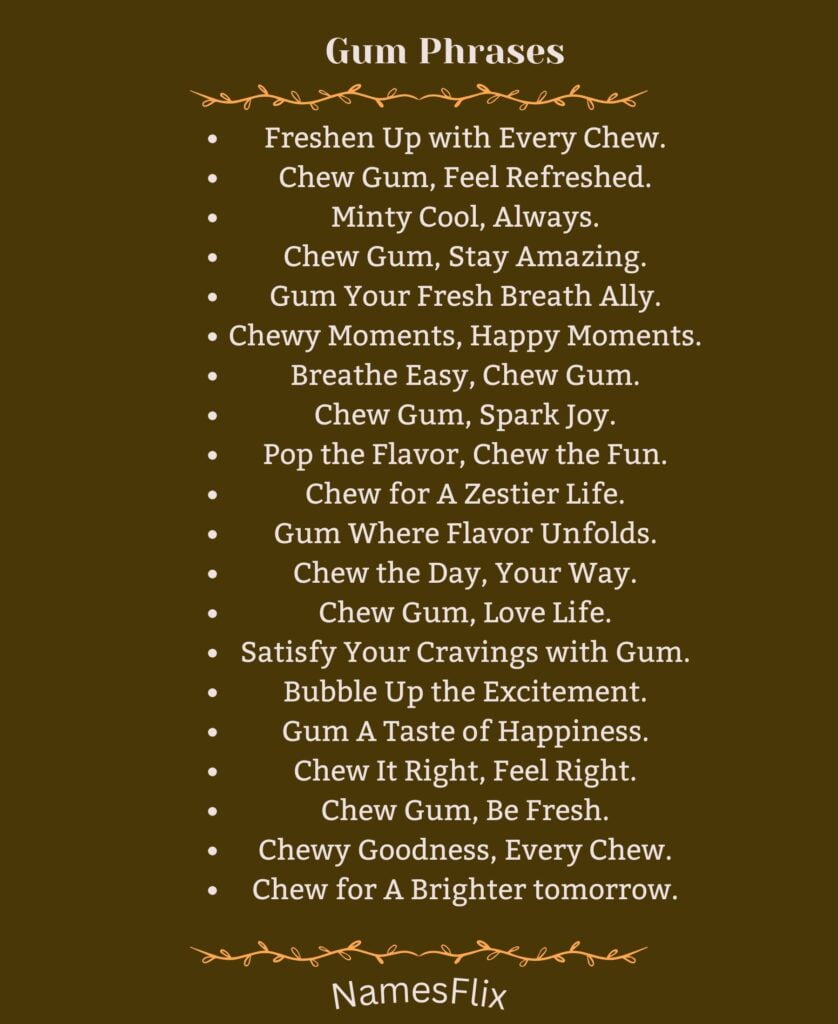 Gum Phrases