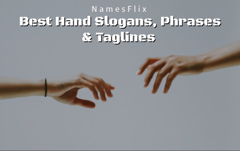 630+ Best Hand Slogans, Phrases & Taglines
