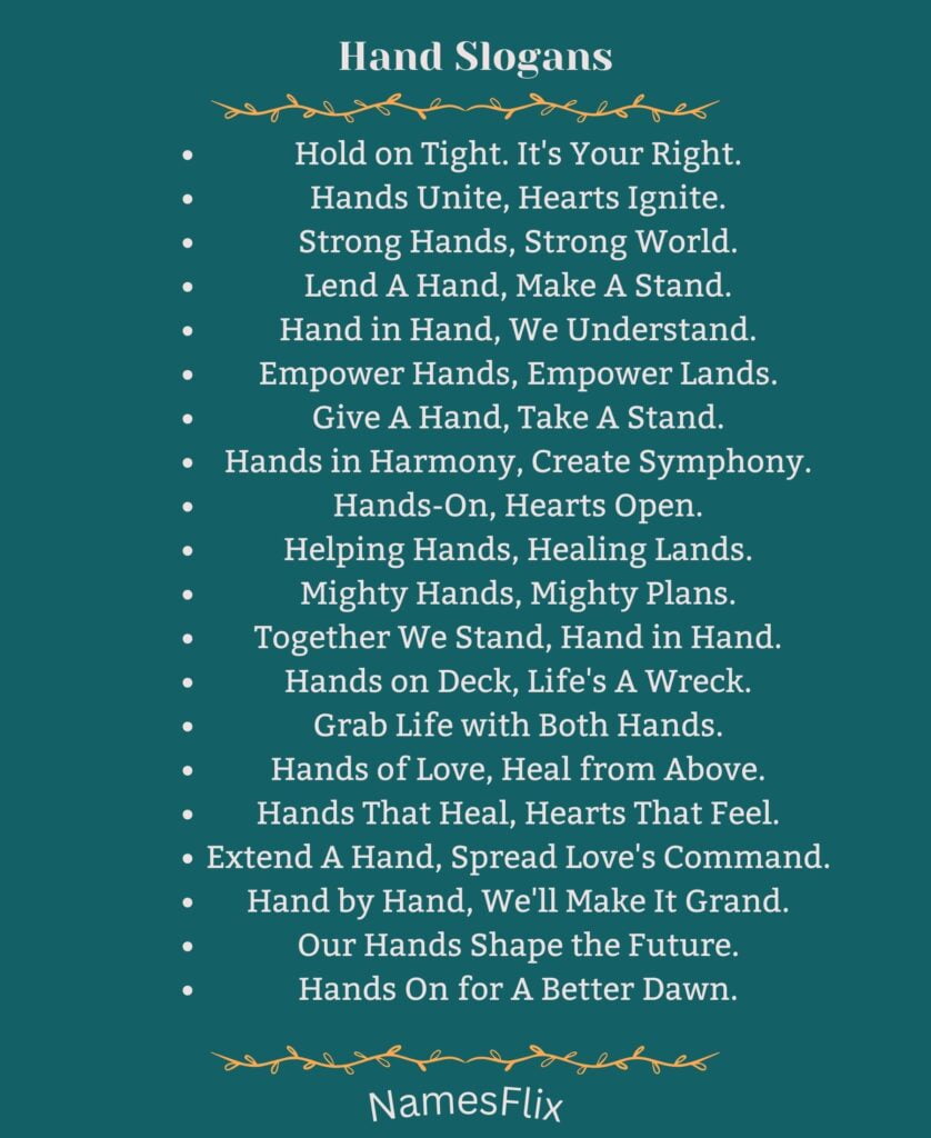 Hand Slogans
