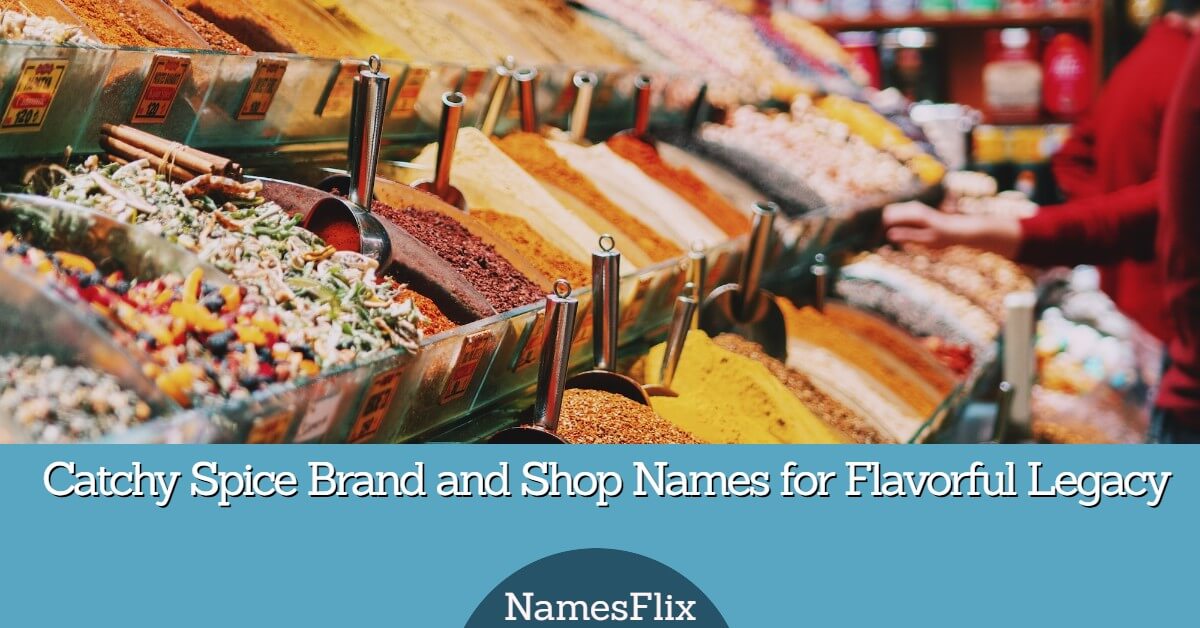 1200+ Catchy Spice Brand and Shop Names for Flavorful Legacy