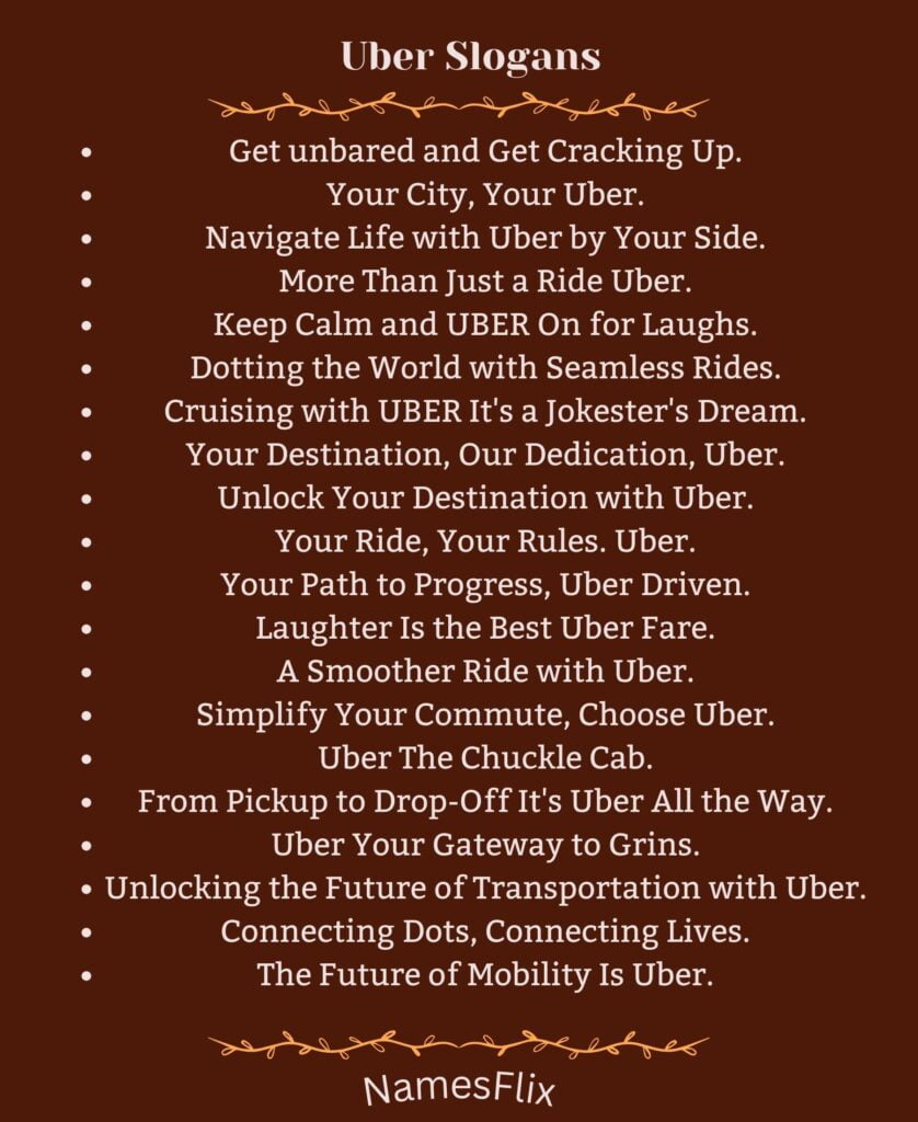 Uber Slogans