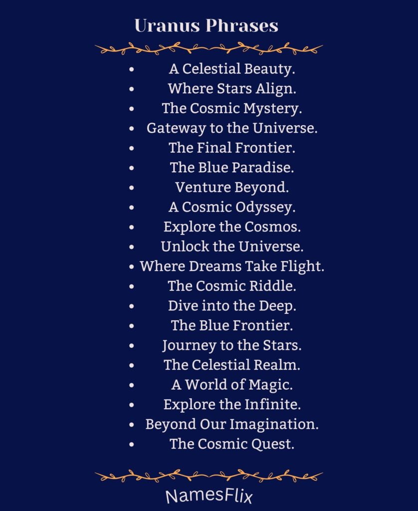 Uranus Phrases
