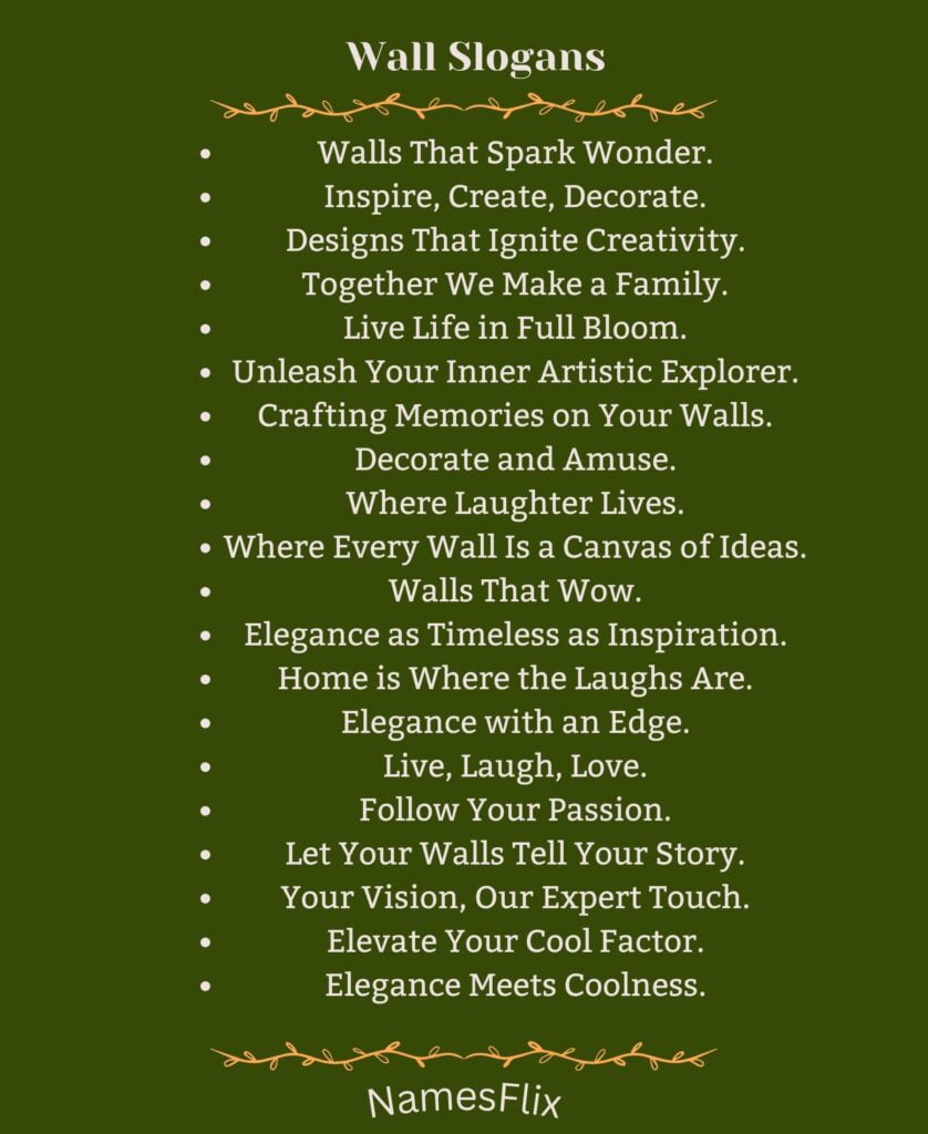 Wall Slogans