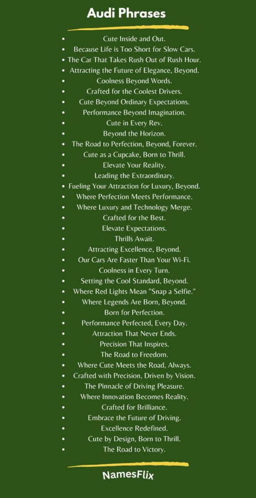 Audi Phrases