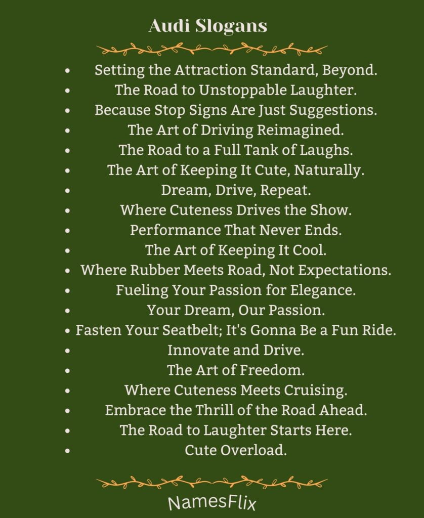Audi Slogans