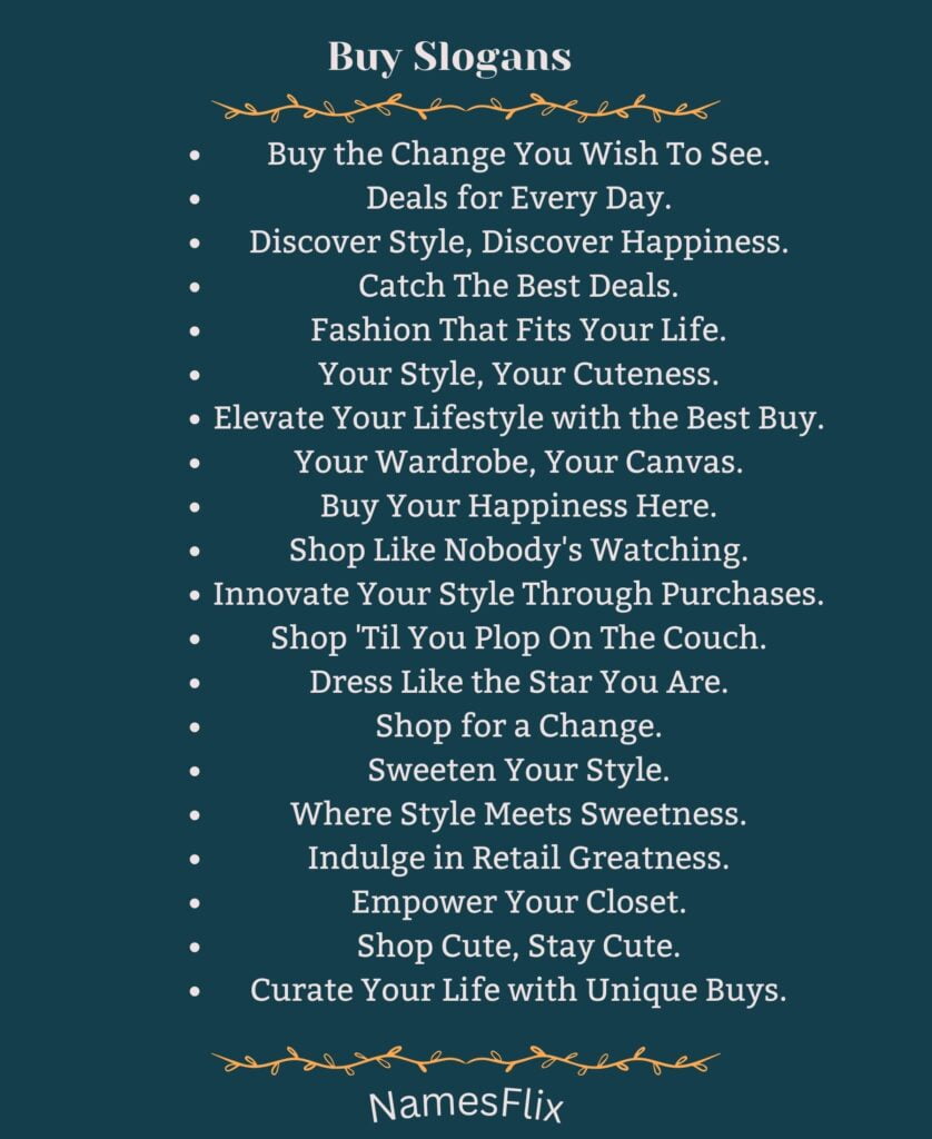 Buy Slogans