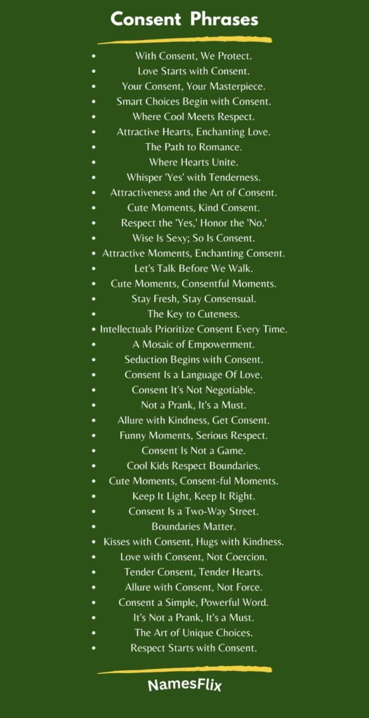 Consent Phrases