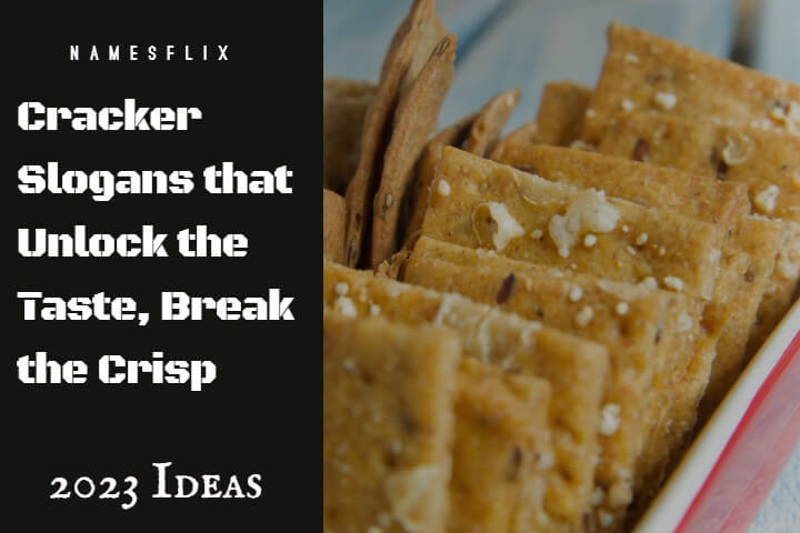 690+ Cracker Slogans that Unlock the Taste, Break the Crisp