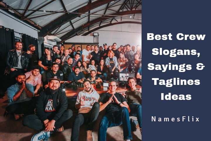 565+ Best Crew Slogans, Sayings & Taglines Ideas