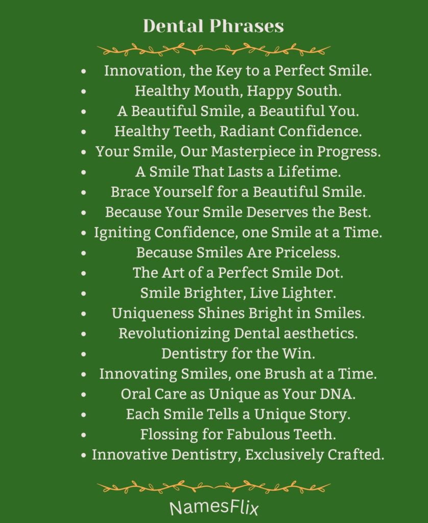 Dental Phrases