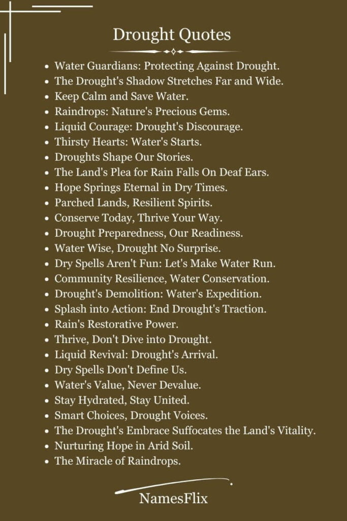 Drought Quotes