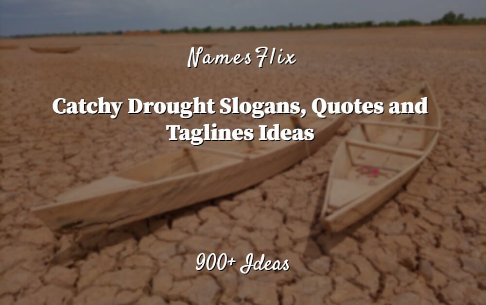 900+ Catchy Drought Slogans, Quotes and Taglines Ideas
