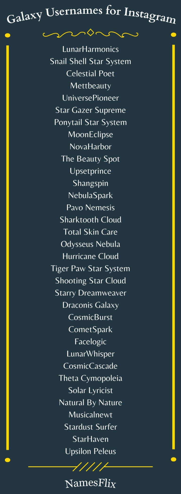 850+ Galaxy Usernames That Take You to the Stars