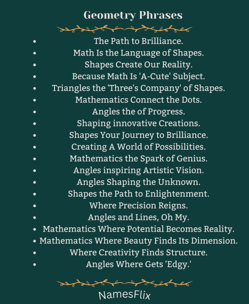 Geometry Phrases