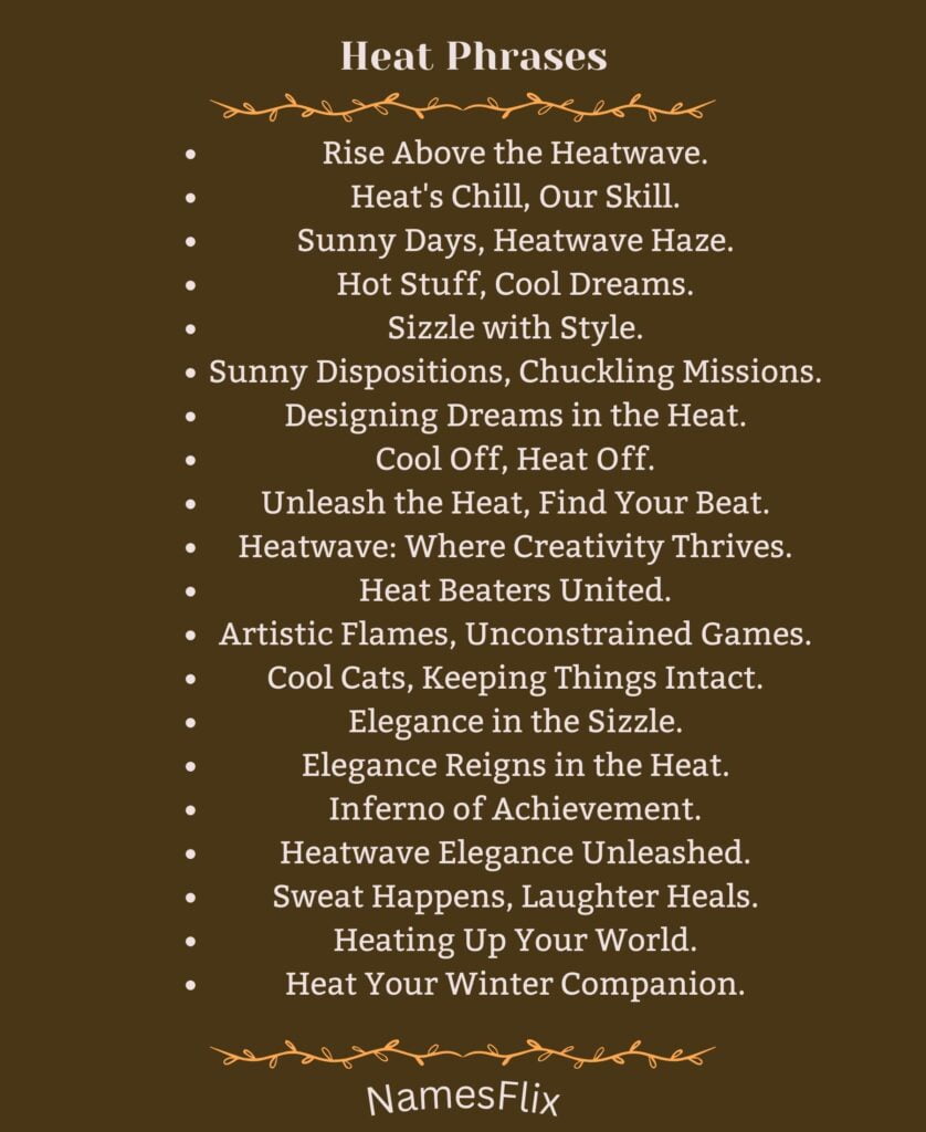 Heat Phrases